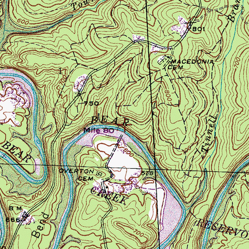 Topographic Map of Rollins School (historical), AL