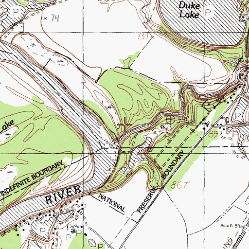 Topographic Map of Menard Creek, TX