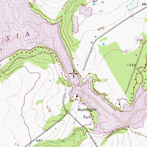 Topographic Map of Lake Mexia, TX