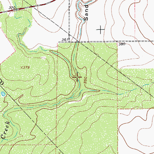 Topographic Map of Mexican Hollow, TX