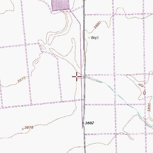 Topographic Map of Michigan Draw, TX