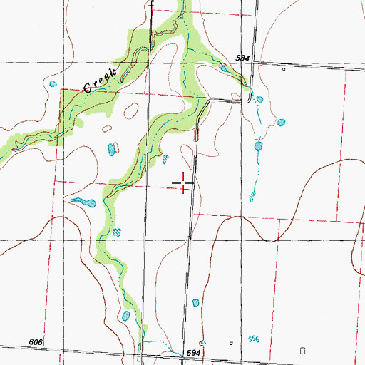 Topographic Map of Michigan Prairie School, TX