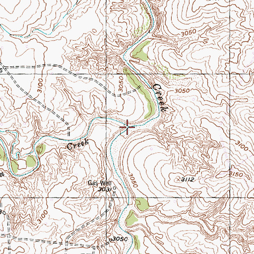 Topographic Map of Middle Dixon Creek, TX
