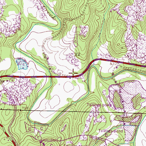 Topographic Map of Smith Cemetery, AL