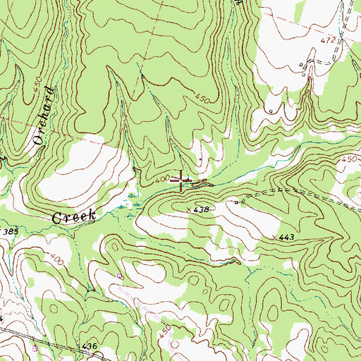 Topographic Map of Mill Branch, TX