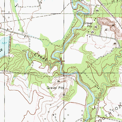 Topographic Map of Minita Creek, TX