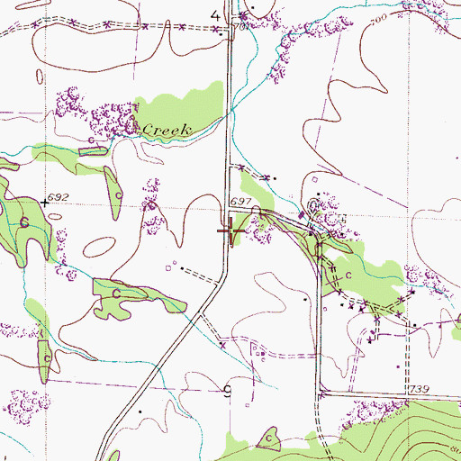 Topographic Map of Village Farm School (historical), AL