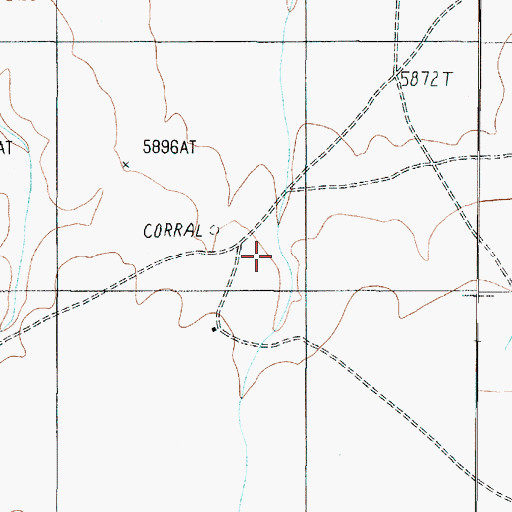 Topographic Map of Big Sheep Corral, AZ