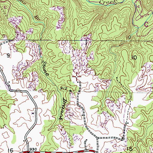 Topographic Map of Wade Cemetery, AL