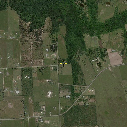Aerial/Satellite Image of Monaville Cemetery, TX