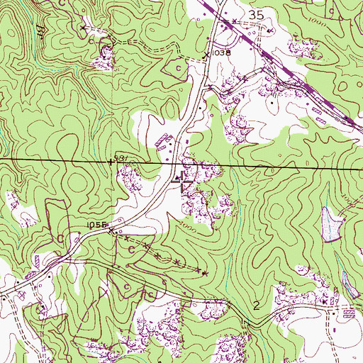 Topographic Map of Williams School (historical), AL