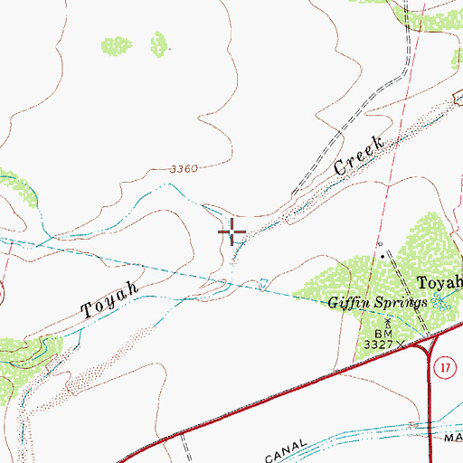Topographic Map of Moore Tank Draw, TX
