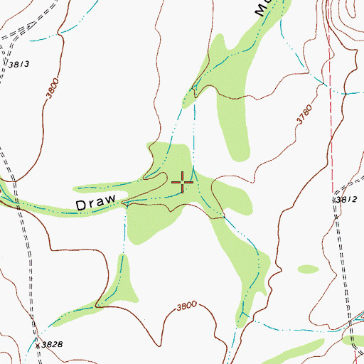 Topographic Map of Morales Draw, TX