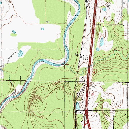 Topographic Map of Morgan Creek, TX