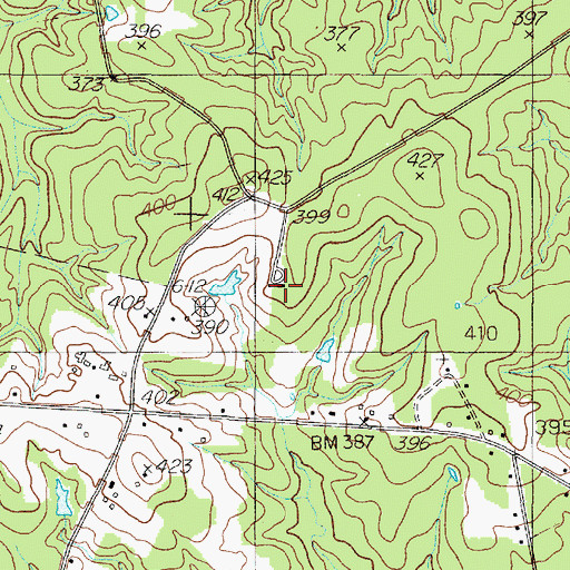 Topographic Map of Mount Gillion Church, TX