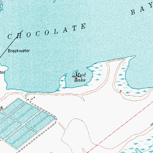 Topographic Map of Mud Lake, TX