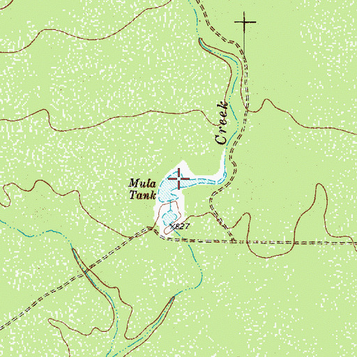 Topographic Map of Mula Tank, TX