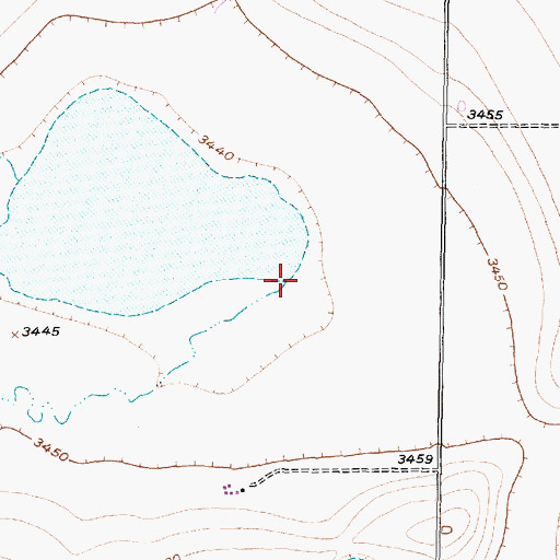 Topographic Map of Mulberry Creek, TX