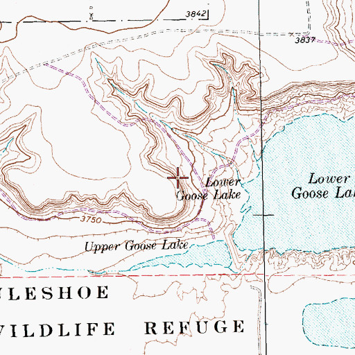 Topographic Map of Muleshoe National Wildlife Refuge, TX