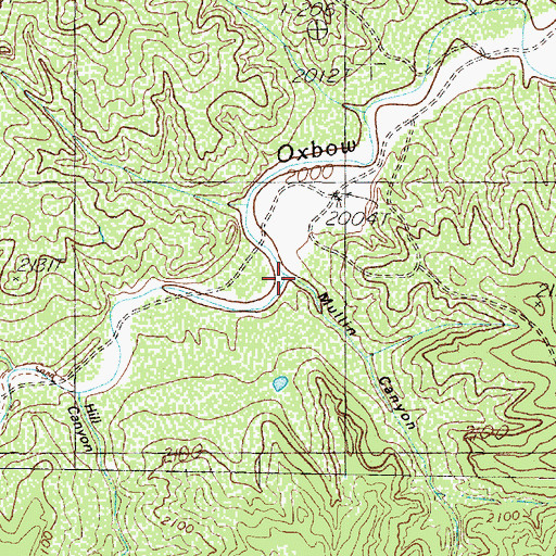 Topographic Map of Mullin Canyon, TX