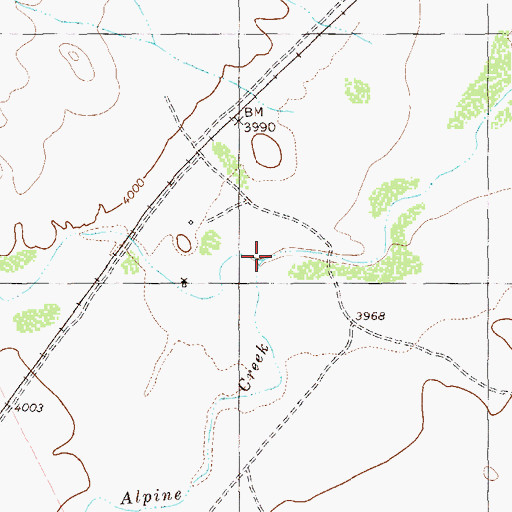 Topographic Map of Musquiz Canyon, TX