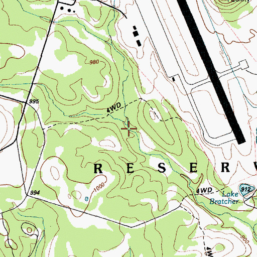 Topographic Map of Mussie Lake, TX