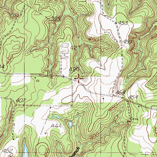 Topographic Map of Myrtlehead Church, TX