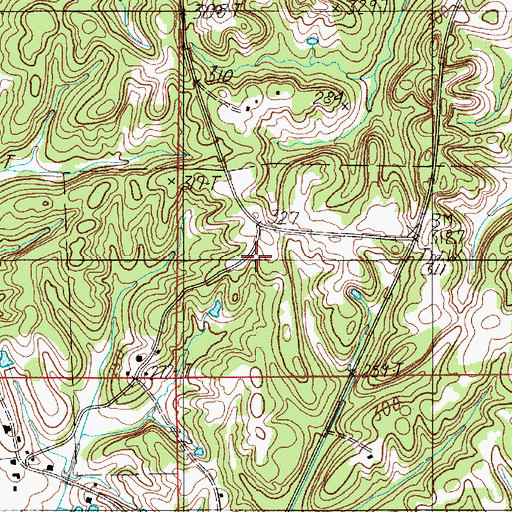 Topographic Map of Godwin School (historical), AL
