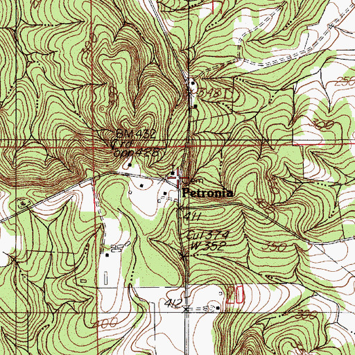 Topographic Map of Good Hope Cemetery, AL