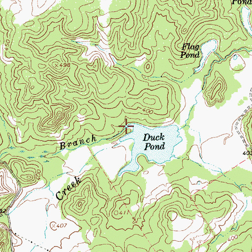 Topographic Map of Needham Marsh Branch, TX