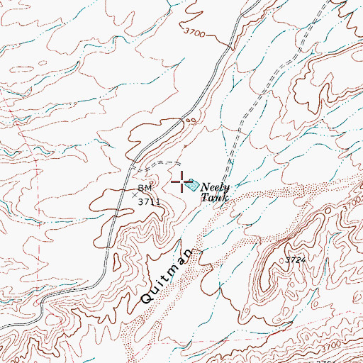 Topographic Map of Neely Tank, TX