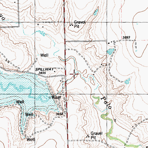 Topographic Map of Negro Arroyo, TX