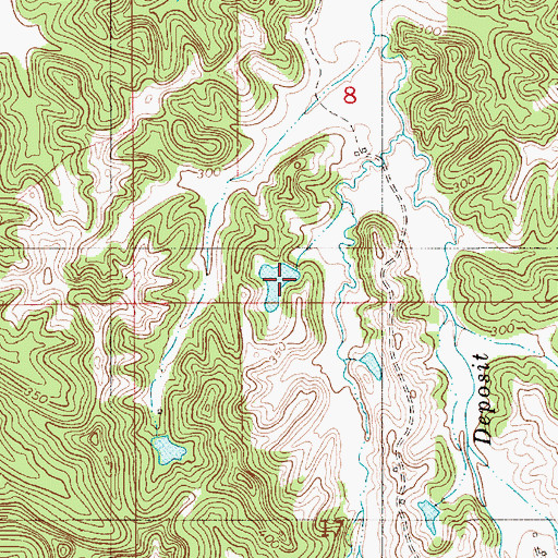 Topographic Map of Hartleys Pond, AL