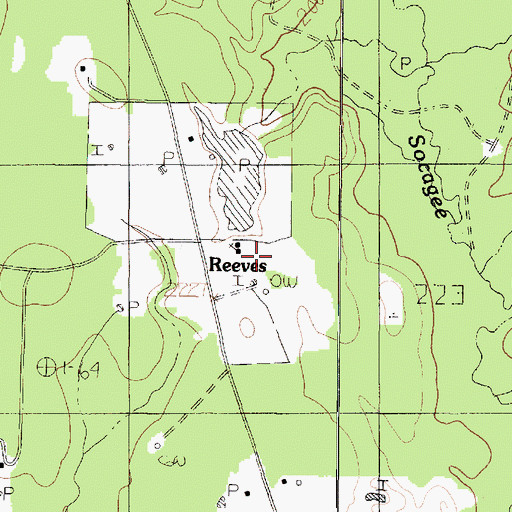 Topographic Map of New Prospect Church, TX