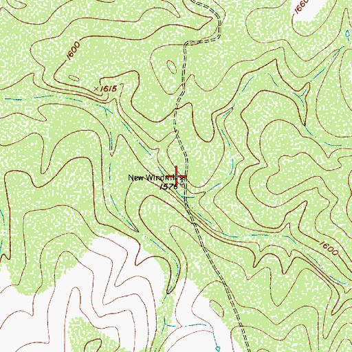 Topographic Map of New Windmill, TX