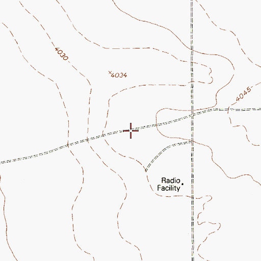 Topographic Map of Newman Radio Beacon, TX