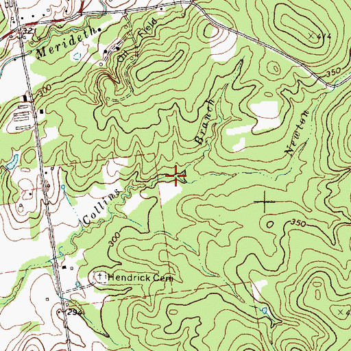 Topographic Map of Newton Branch, TX