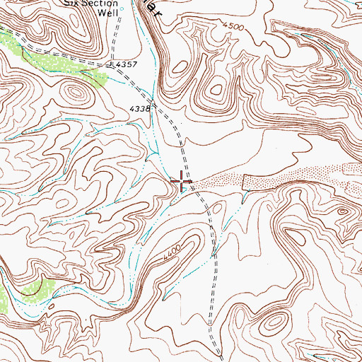Topographic Map of Nickel Creek, TX
