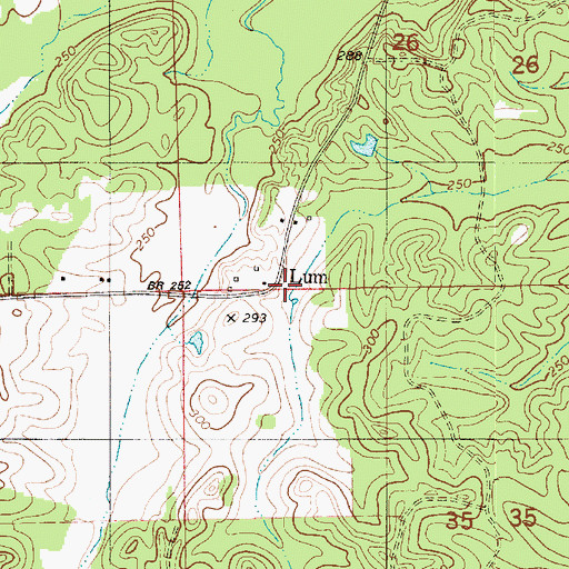 Topographic Map of Lum School (historical), AL