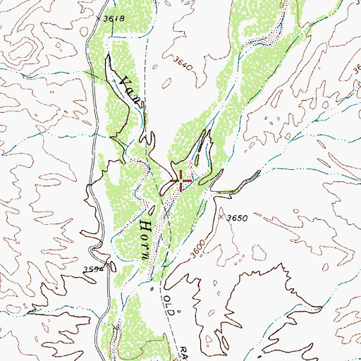 Topographic Map of Ninetysix Canyon, TX
