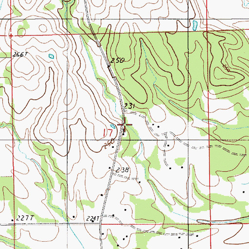 Topographic Map of Macedonia Church, AL
