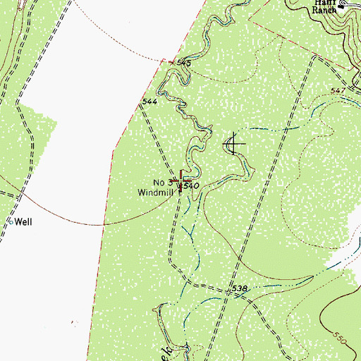 Topographic Map of Number Three Windmill, TX