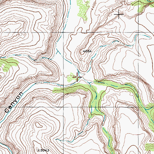 Topographic Map of Number Eight Canyon, TX