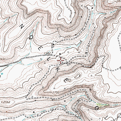 Topographic Map of Noelke Oil Field, TX