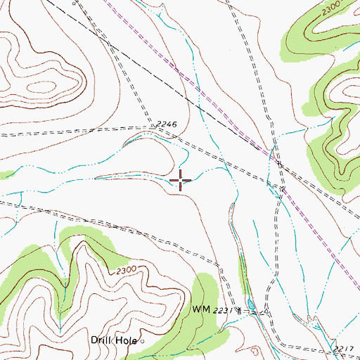 Topographic Map of Nolen Draw, TX