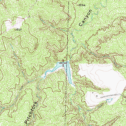 Topographic Map of North Camp Hollow, TX
