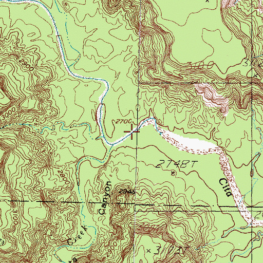 Topographic Map of North Cita Creek, TX
