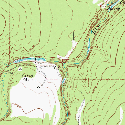 Topographic Map of North Coon Hollow, TX