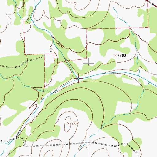 Topographic Map of North Cypress Creek, TX
