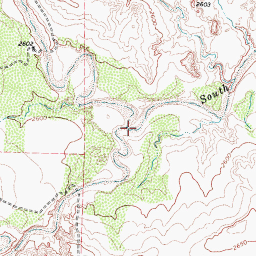 Topographic Map of North Dokegood Creek, TX